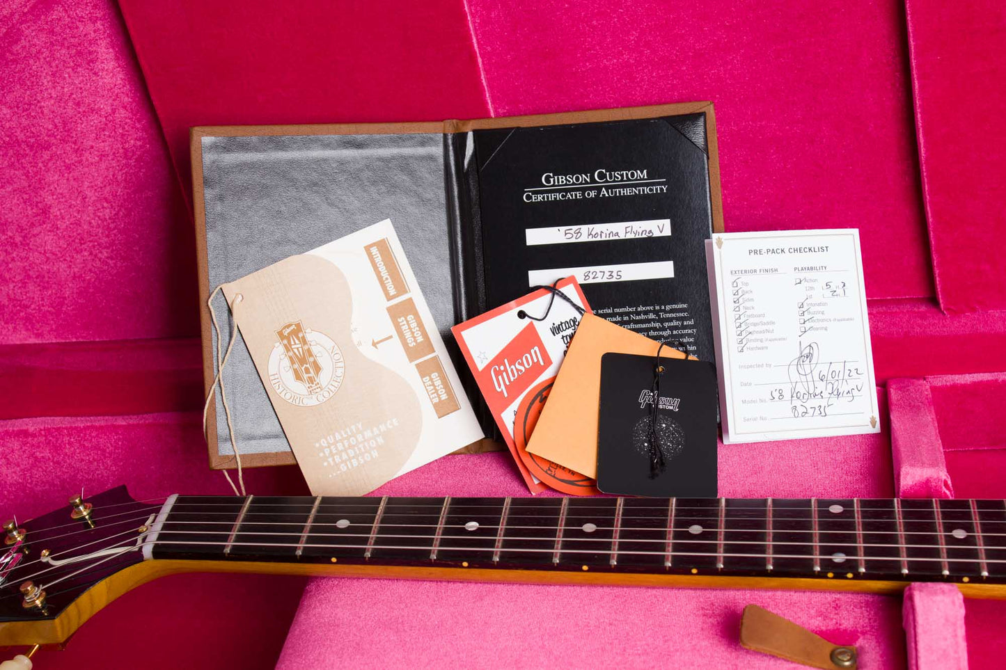 Gibson Flying V Custom 1958 Solid Body Electric Guitar (2022)