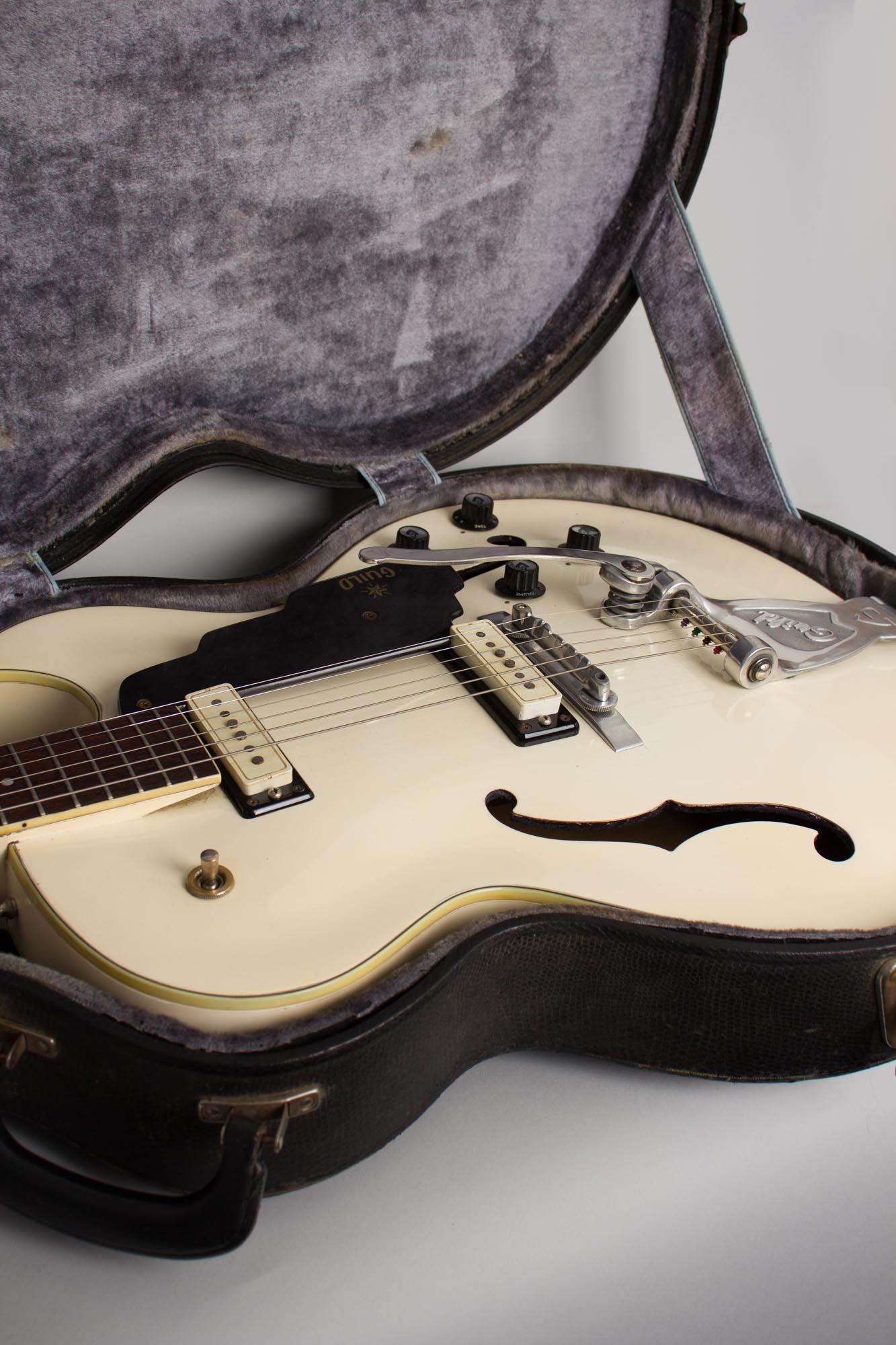 Guild Starfire III White Thinline Hollow Body Electric Guitar (1964)