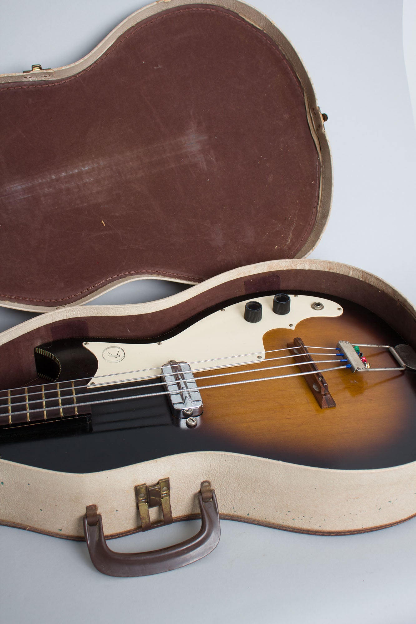 Kay K-5915 Semi-Hollow Body Electric Bass Guitar (1965)