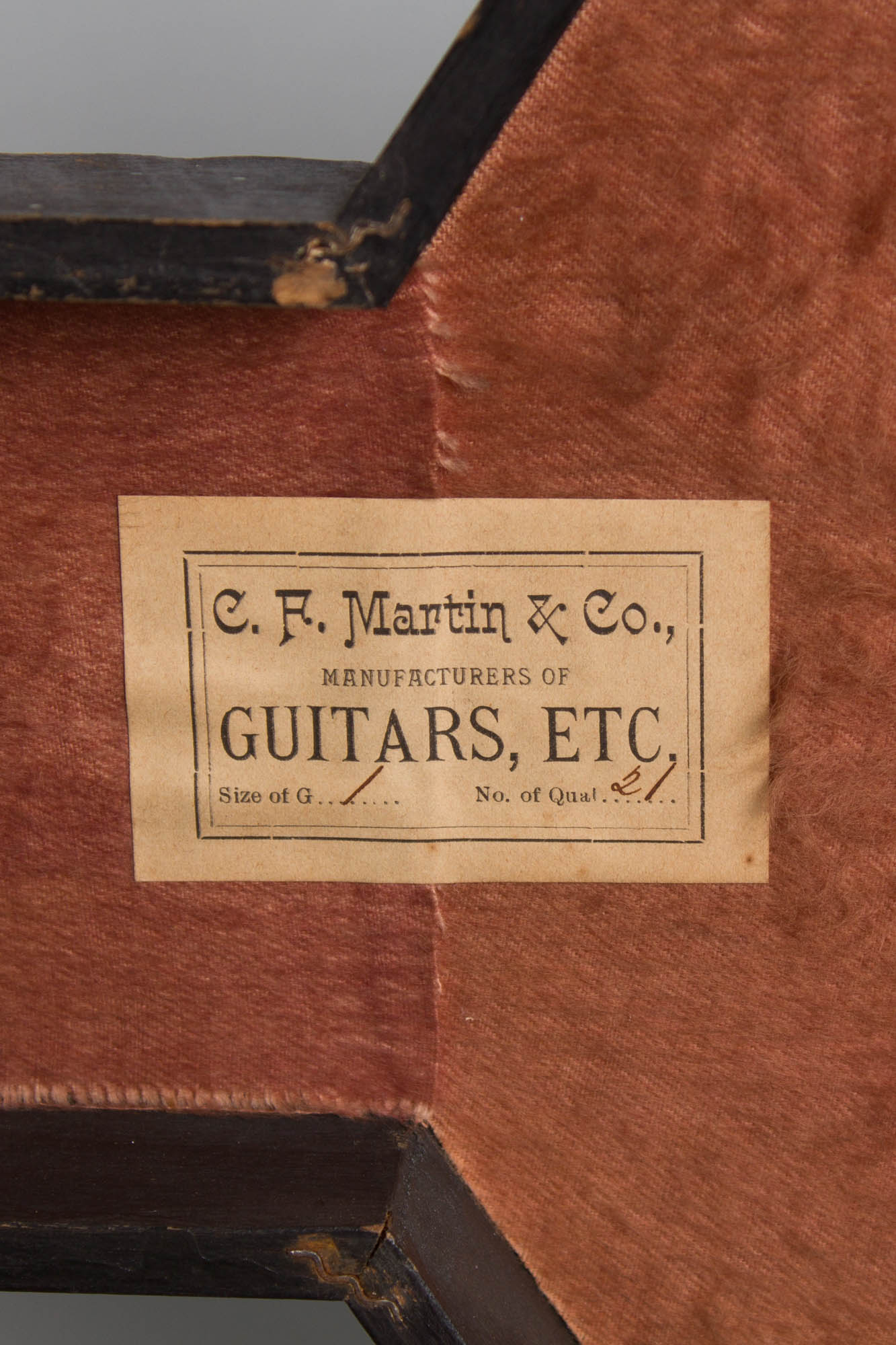 C. F. Martin 1-21 Flat Top Acoustic Guitar (1880)