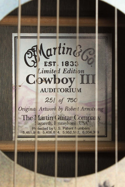 C. F. Martin Cowboy III Auditorium Limited Edition #251/750 Flat Top Acoustic Guitar (2001)
