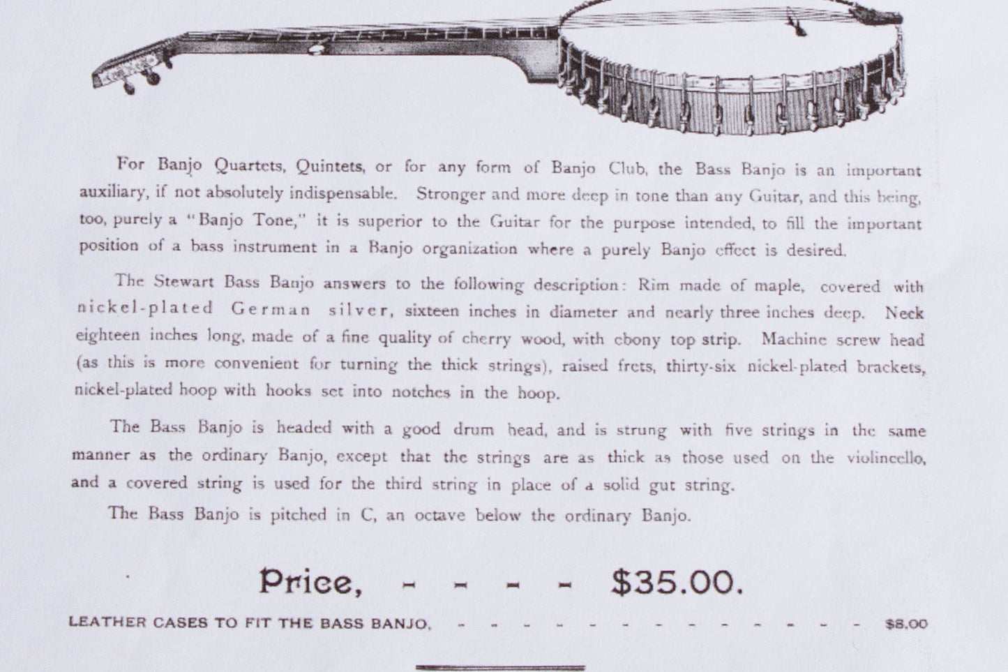 S. S. Stewart Cello Banjo (1900)