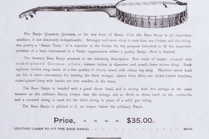 S. S. Stewart Cello Banjo (1900)