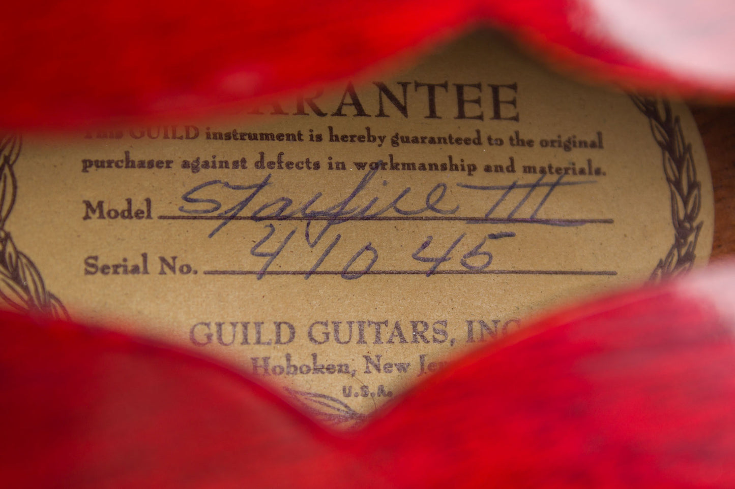 Guild Starfire III Thinline Hollow Body Electric Guitar (1965)
