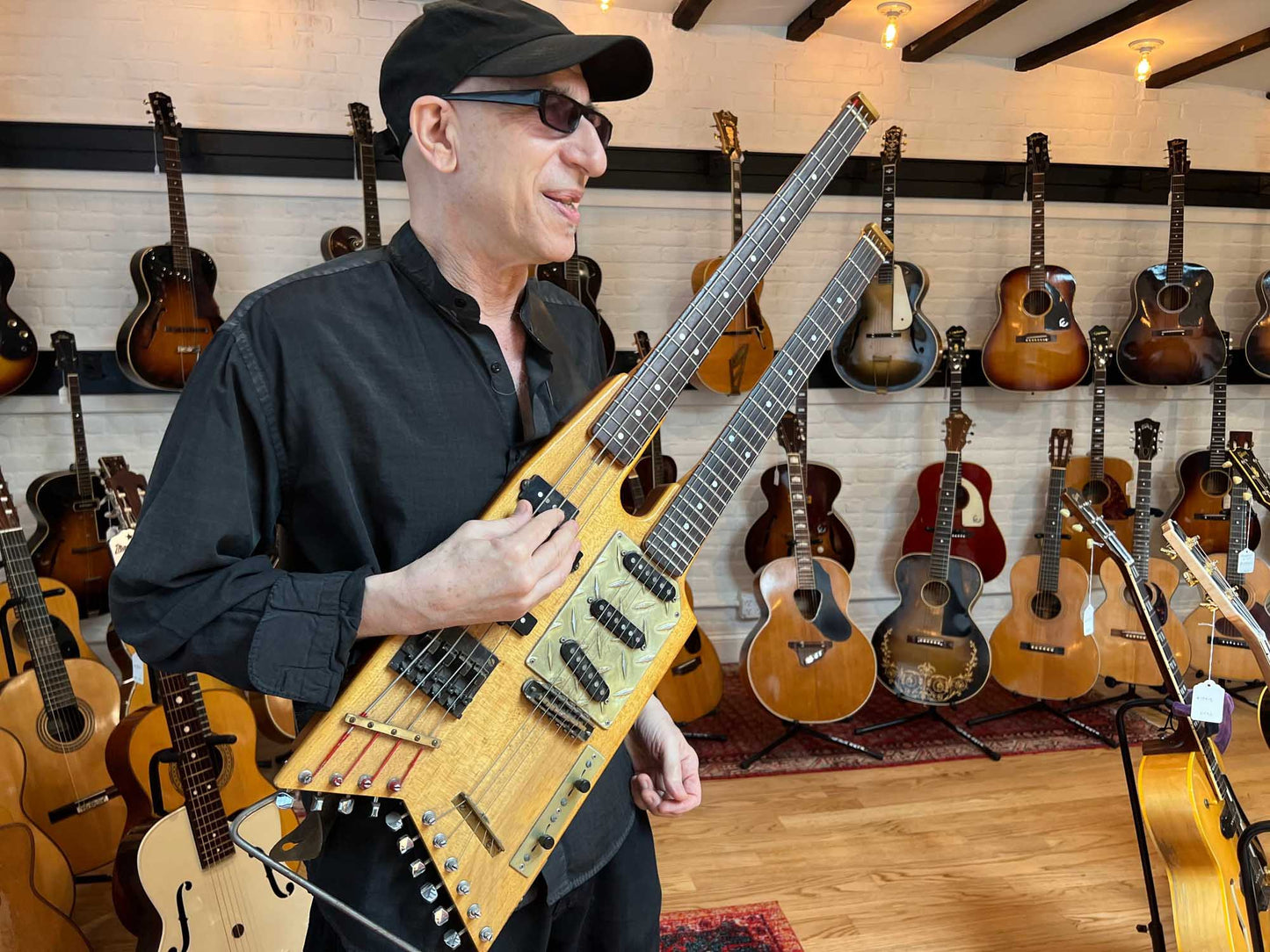 Doug Henderson Custom Double Neck built for and extensively used by Elliott Sharp Solid Body Electric Guitar (1991)