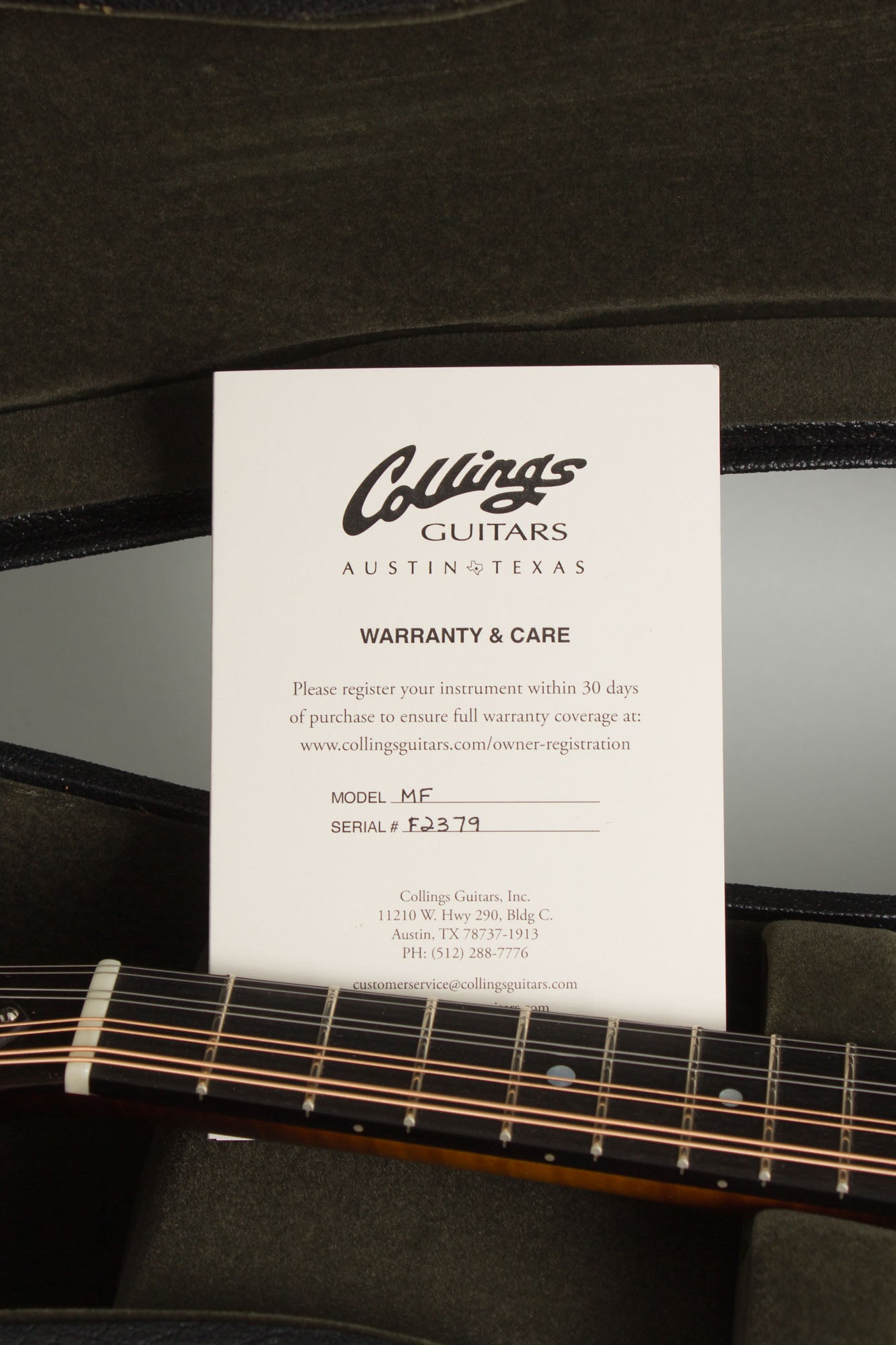 Collings MF Carved Top Mandolin (2025)