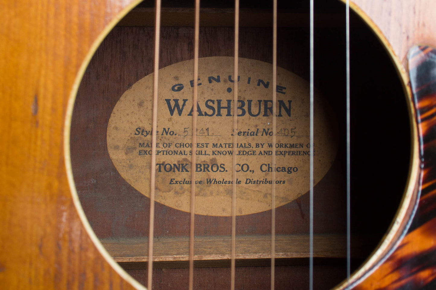 Gibson Washburn Model 5241 Classic Flat Top Acoustic Guitar (1939)
