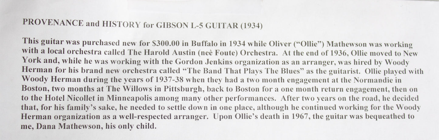 Gibson L-5 Arch Top Acoustic Guitar (1934)