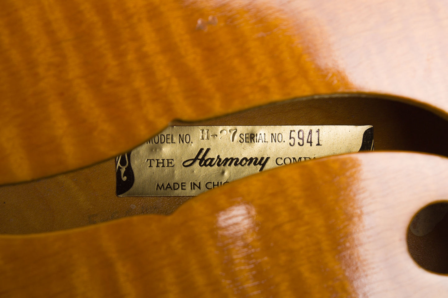 Harmony H-27 Hollow Body Electric Bass Guitar (1966)