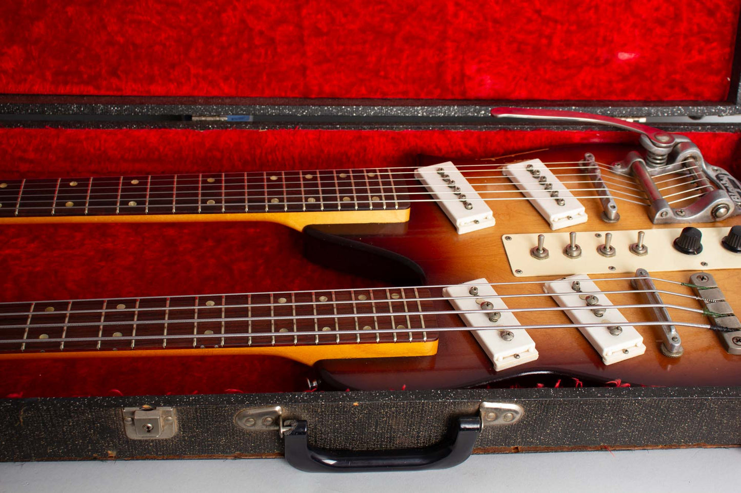 Carvin #4 BS Double Neck Bass & Guitar Solid Body Electric Guitar (1966)