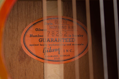 Gibson Hummingbird Flat Top Acoustic Guitar (1962)