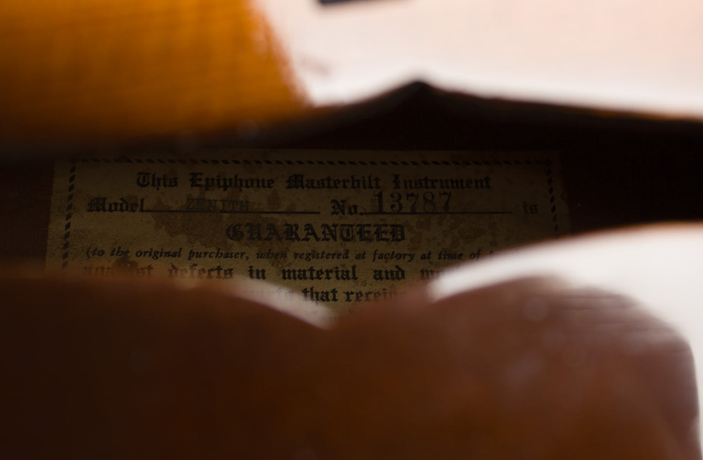 Epiphone Zenith Arch Top Acoustic Guitar (1939)
