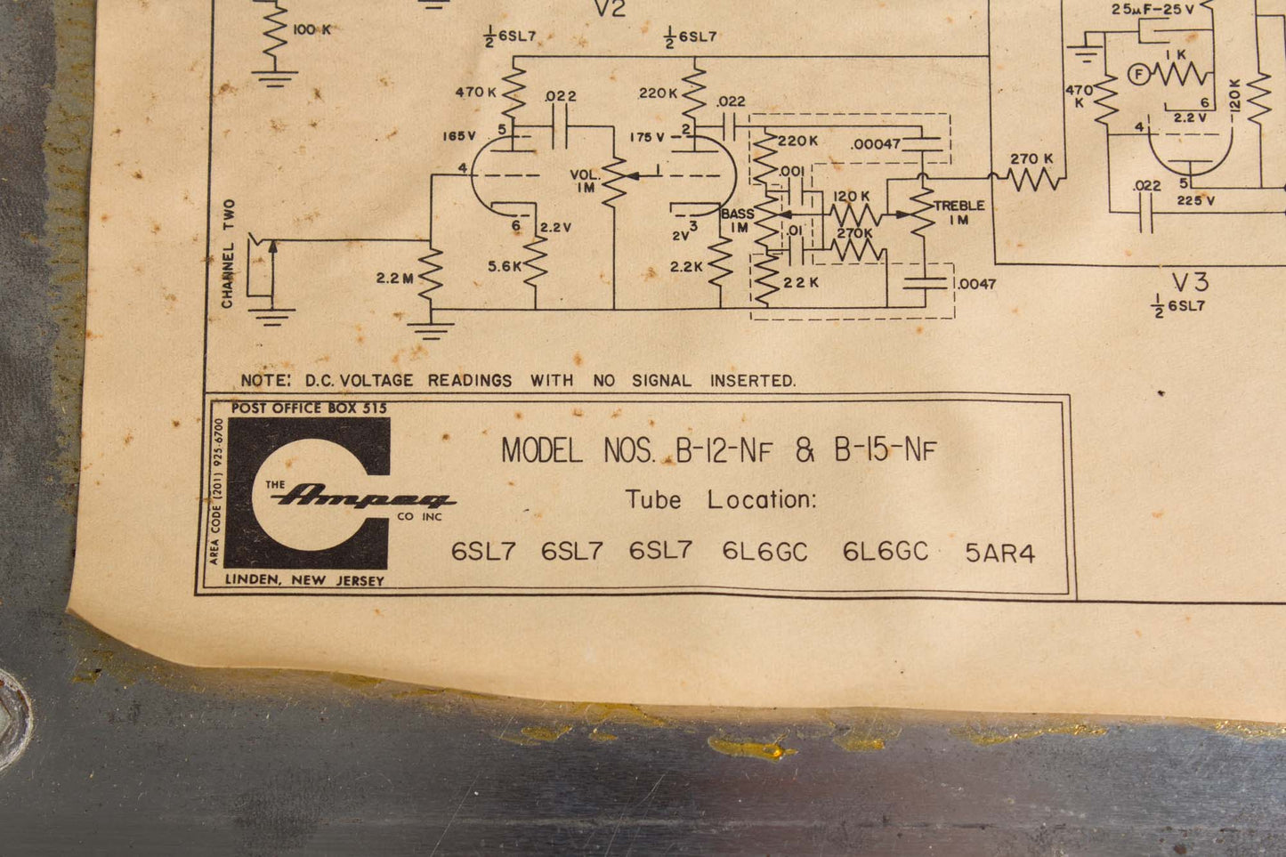 Ampeg B-12 N *LOCAL PICKUP ONLY* Tube Bass Amplifier (1965)