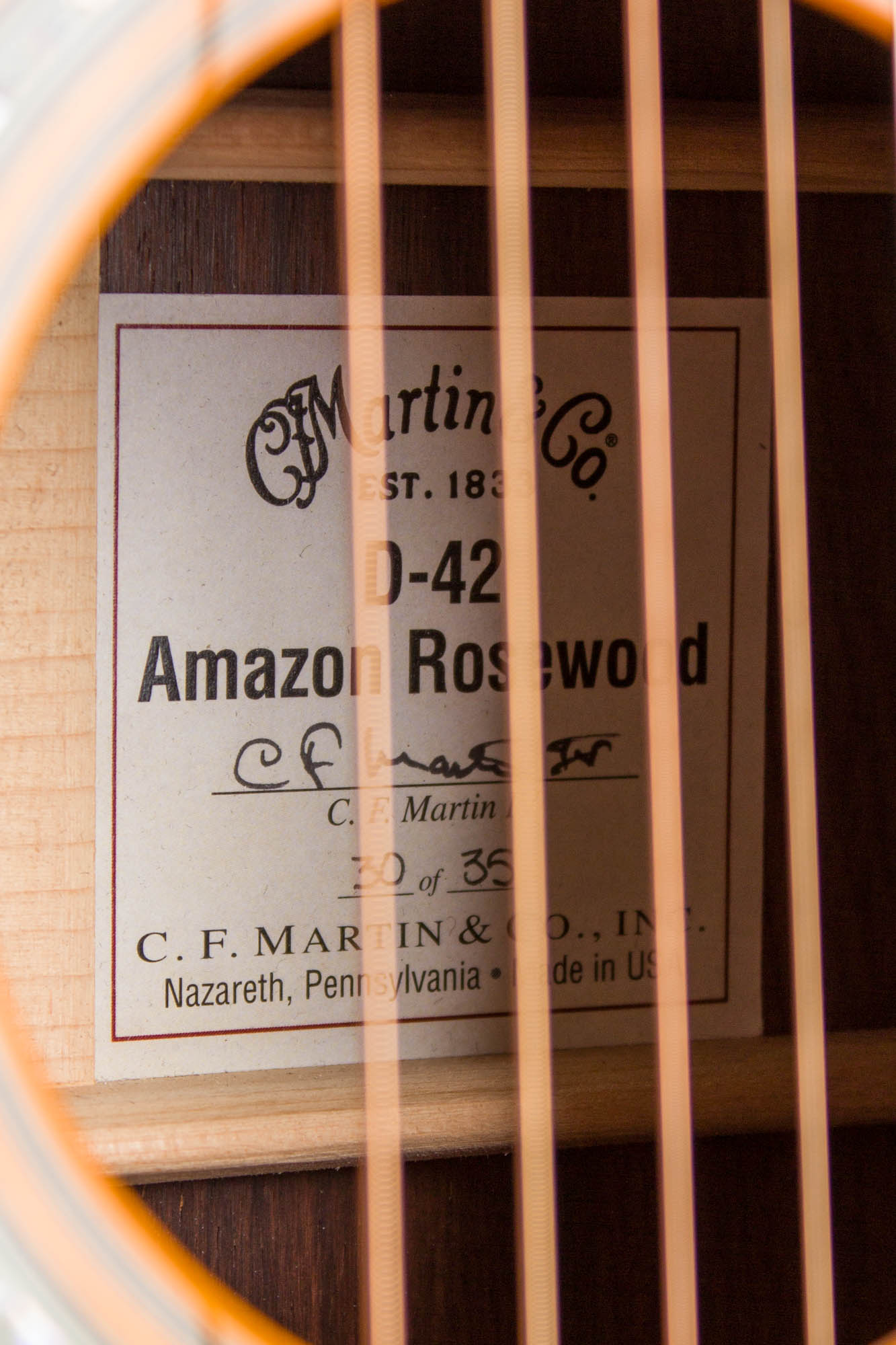 C. F. Martin D-42AR Amazon Rosewood Acoustic Guitar (2007)
