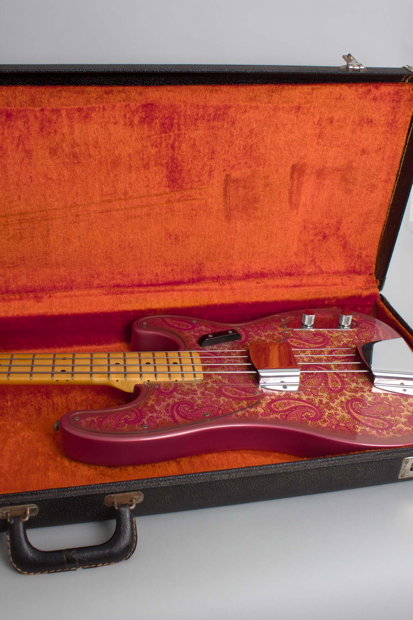 Fender Telecaster Bass Pink Paisley Solid Body Electric Bass Guitar (1968)