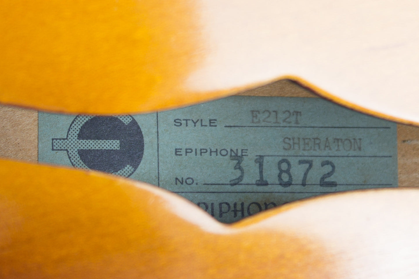 Epiphone Sheraton E212V Arch Top Semi-Hollow Body Electric Guitar (1961)