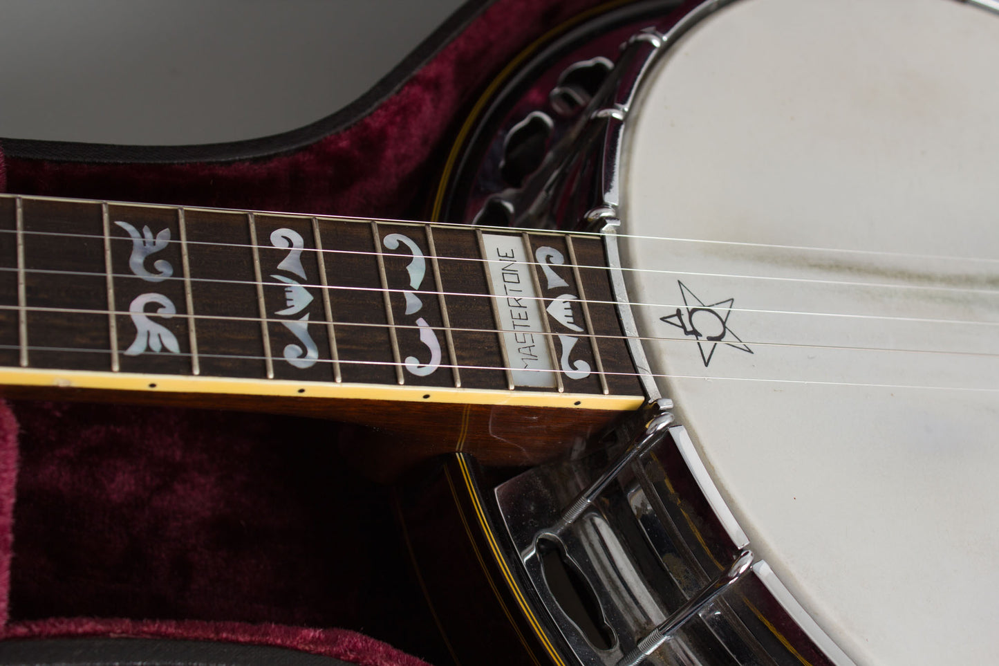 Monteleone Mastertone-style Neck on Alvarez Pot 5 String Resonator Banjo (1970/1973)