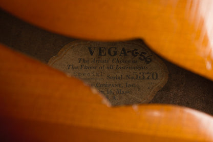 Vega C-56 Special w/DeArmond Rhythm Chief Pickup Arch Top Acoustic Guitar (late 1940s)