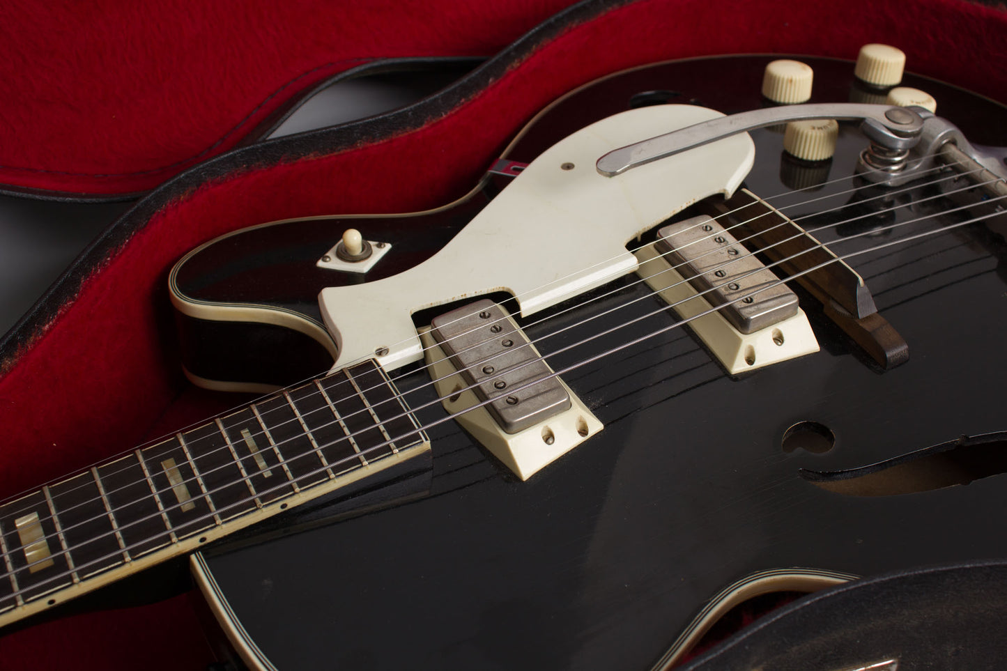 Harmony Silvertone Model 1446L Thinline Hollow Body Electric Guitar (1962)