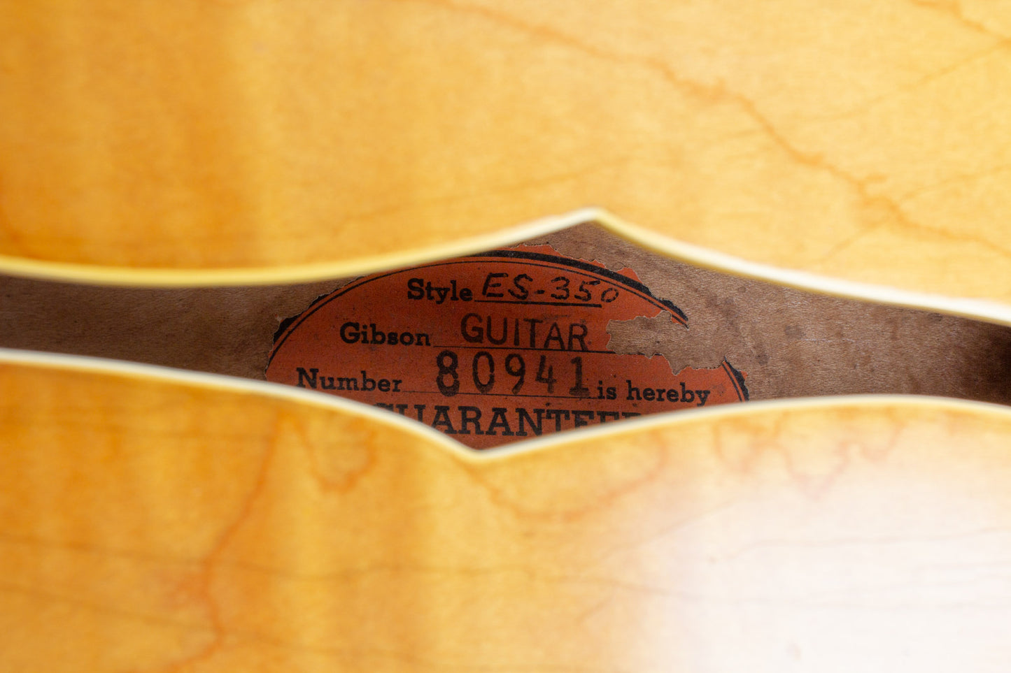 Gibson ES-350TN Thinline Hollow Body Electric Guitar (1962)