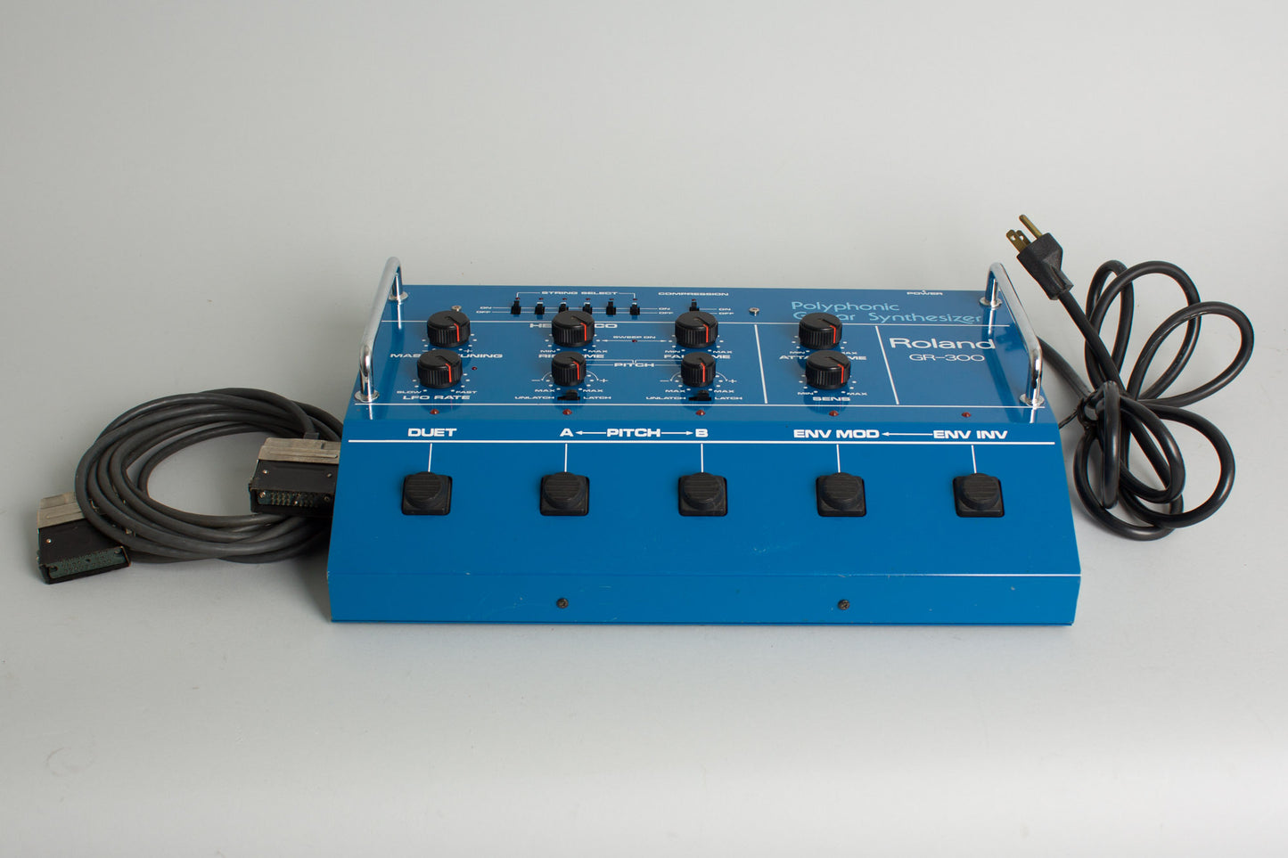 Roland GR-300 Polyphonic Guitar Synthesizer with G-808 Solid Body Electric Guitar (1983)