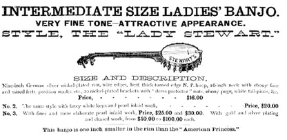S. S. Stewart Lady Stewart #2 5 String Banjo (1899)
