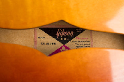 Gibson ES-335TD Semi-Hollow Body Electric Guitar (1972)