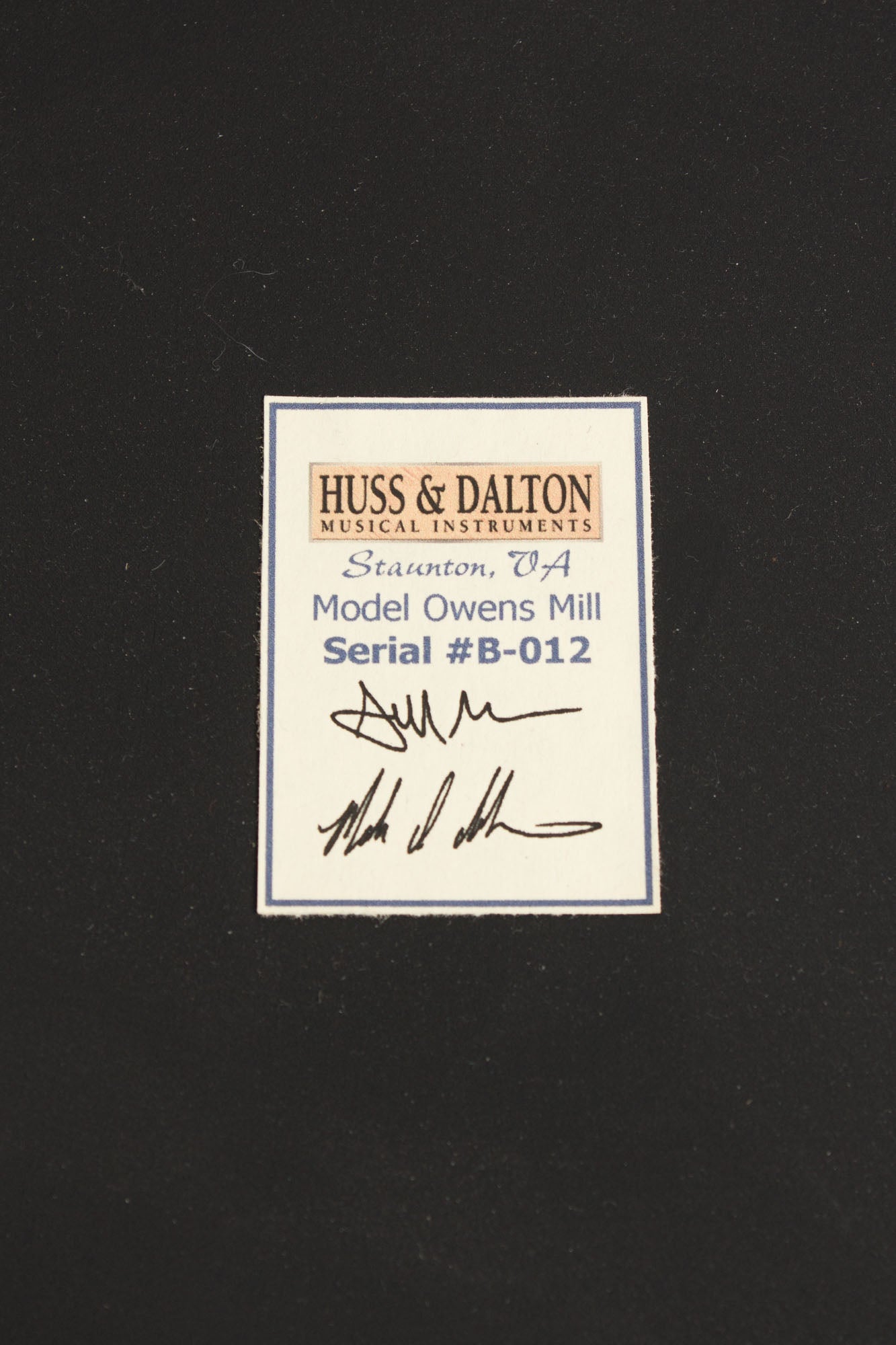 Huss & Dalton Owens Mill 5 String Resonator Banjo (2004)
