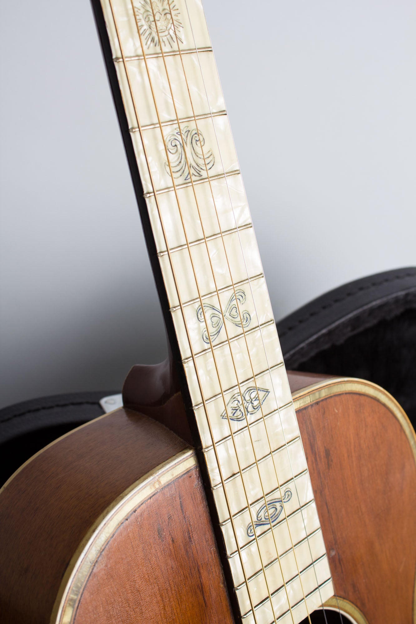 Oscar Schmidt Sovereign Standard Size Koa Flat Top Acoustic Guitar (1930)