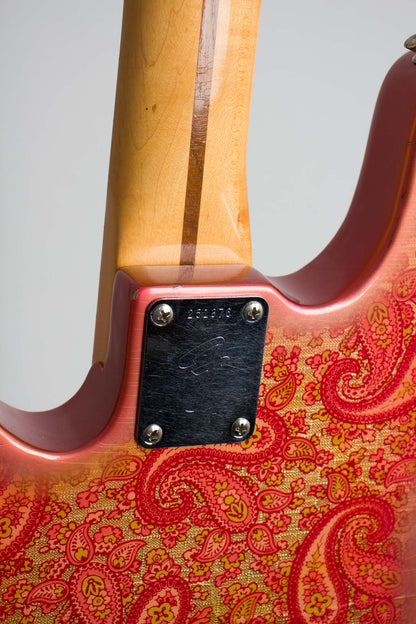 Fender Telecaster Bass Pink Paisley Solid Body Electric Bass Guitar (1968)