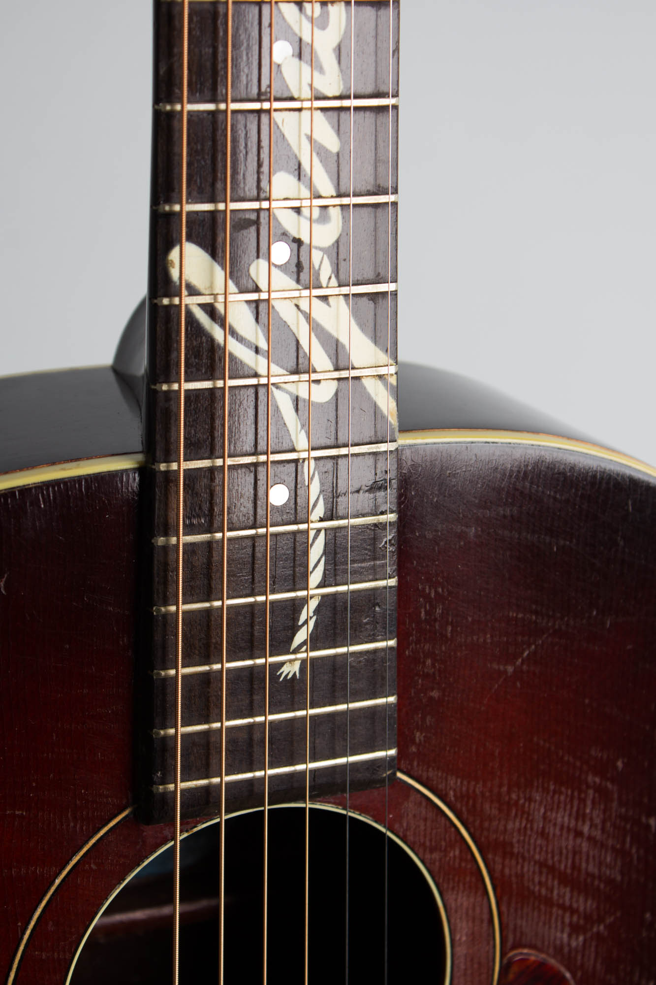 Harmony Supertone Gene Autry Round Up Flat Top Acoustic Guitar (1940)