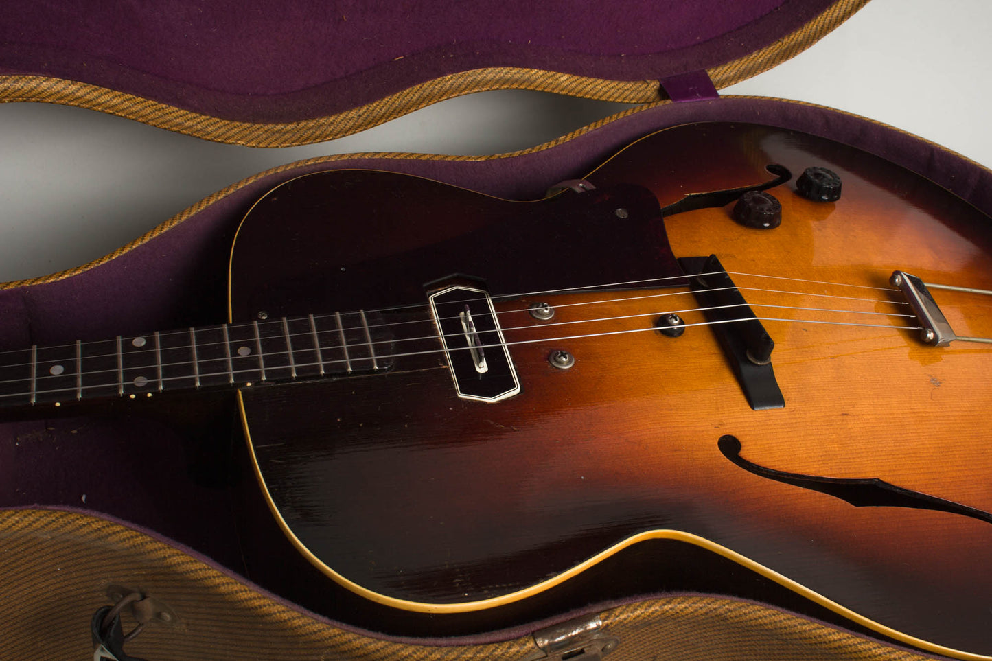 Gibson TG-50 With Charlie Christian Pickup Arch Top Hollow Body Electric Tenor Guitar (1940)