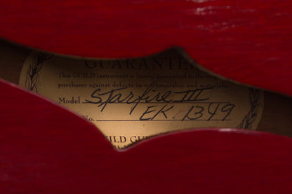 Guild Starfire III Thinline Hollow Body Electric Guitar (1966)
