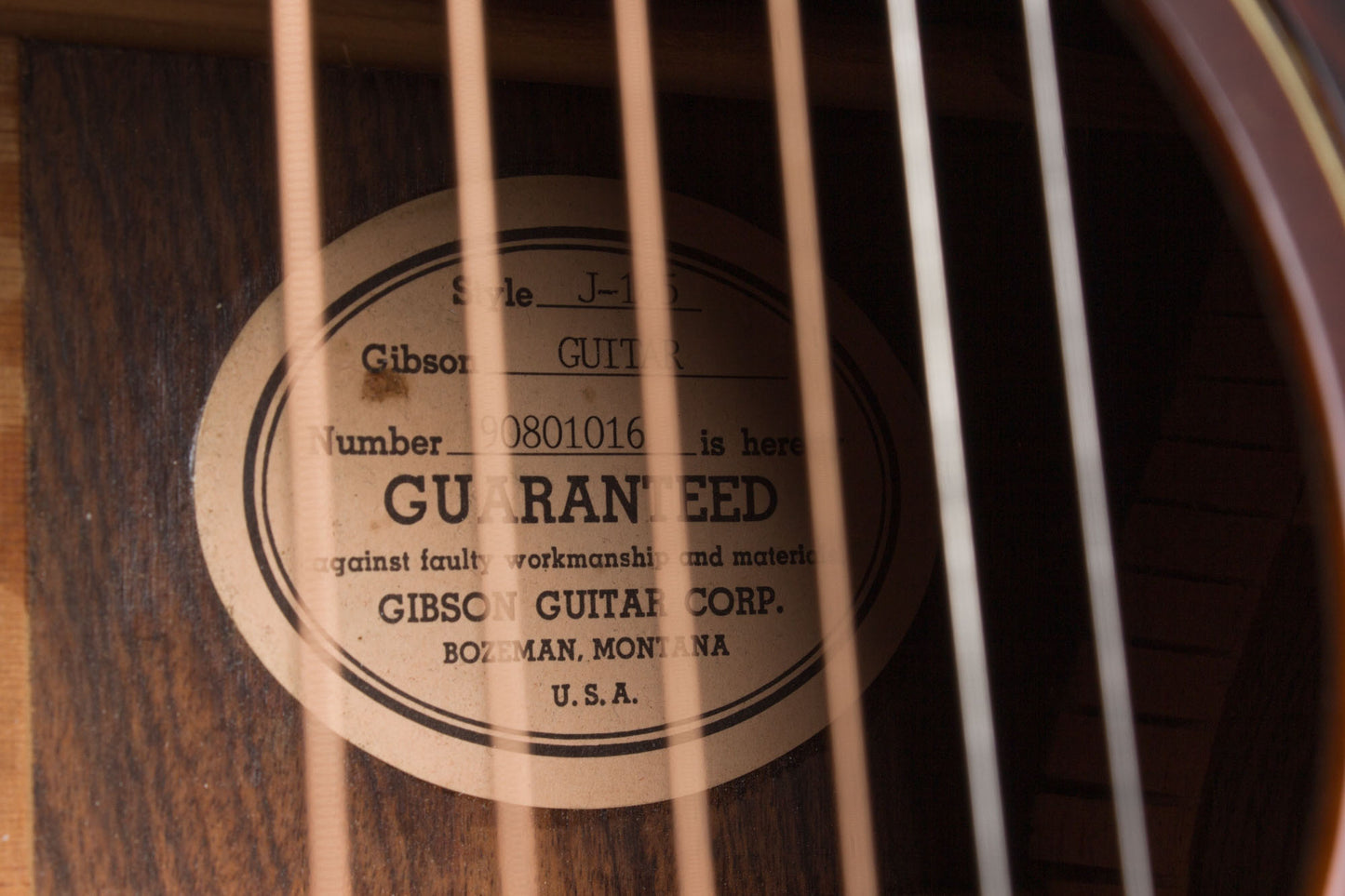 Gibson J-185 VS Custom Flat Top Acoustic Guitar (1991)