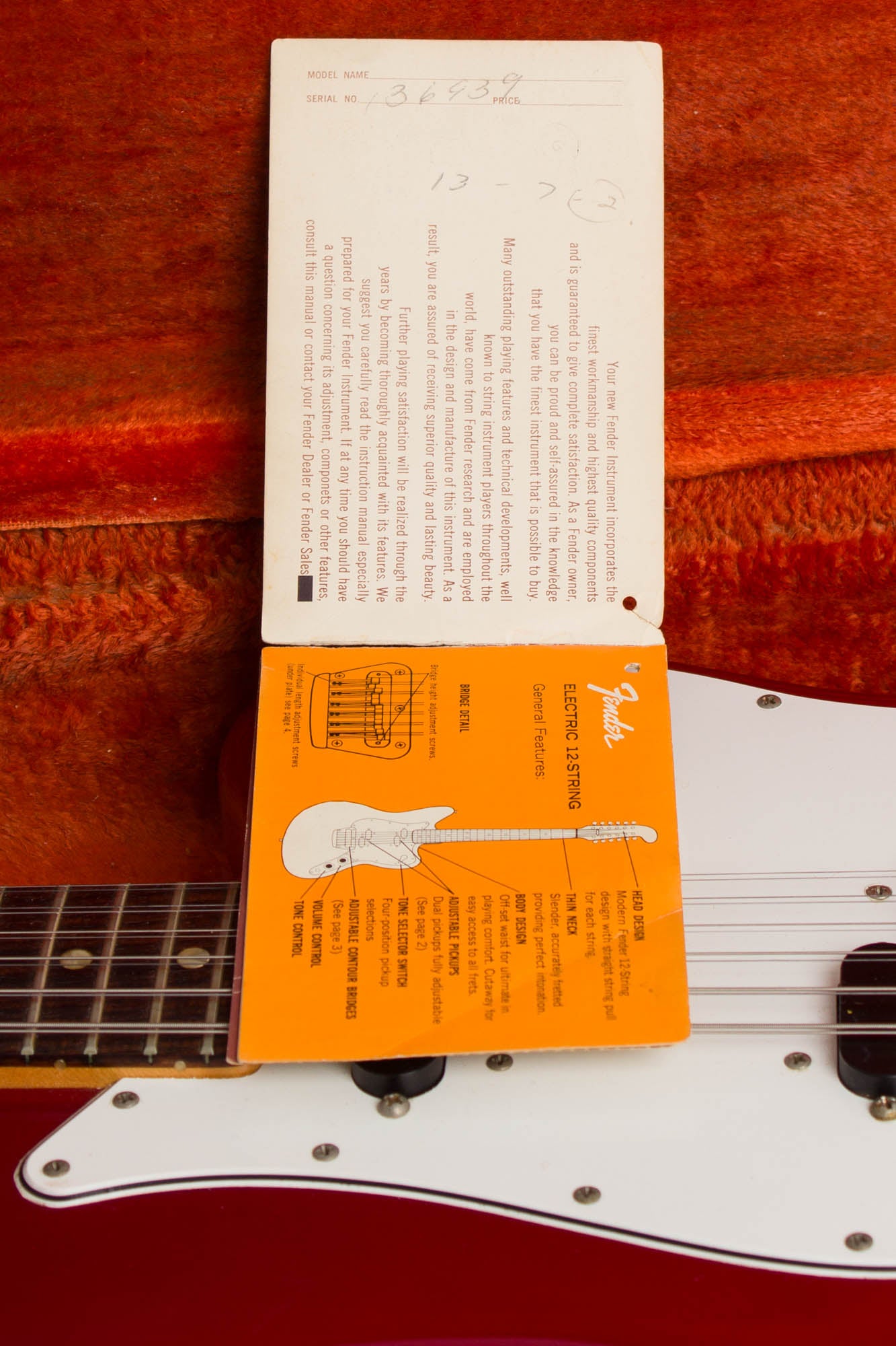 Fender Electric XII 12 String Solid Body Electric Guitar (1966)