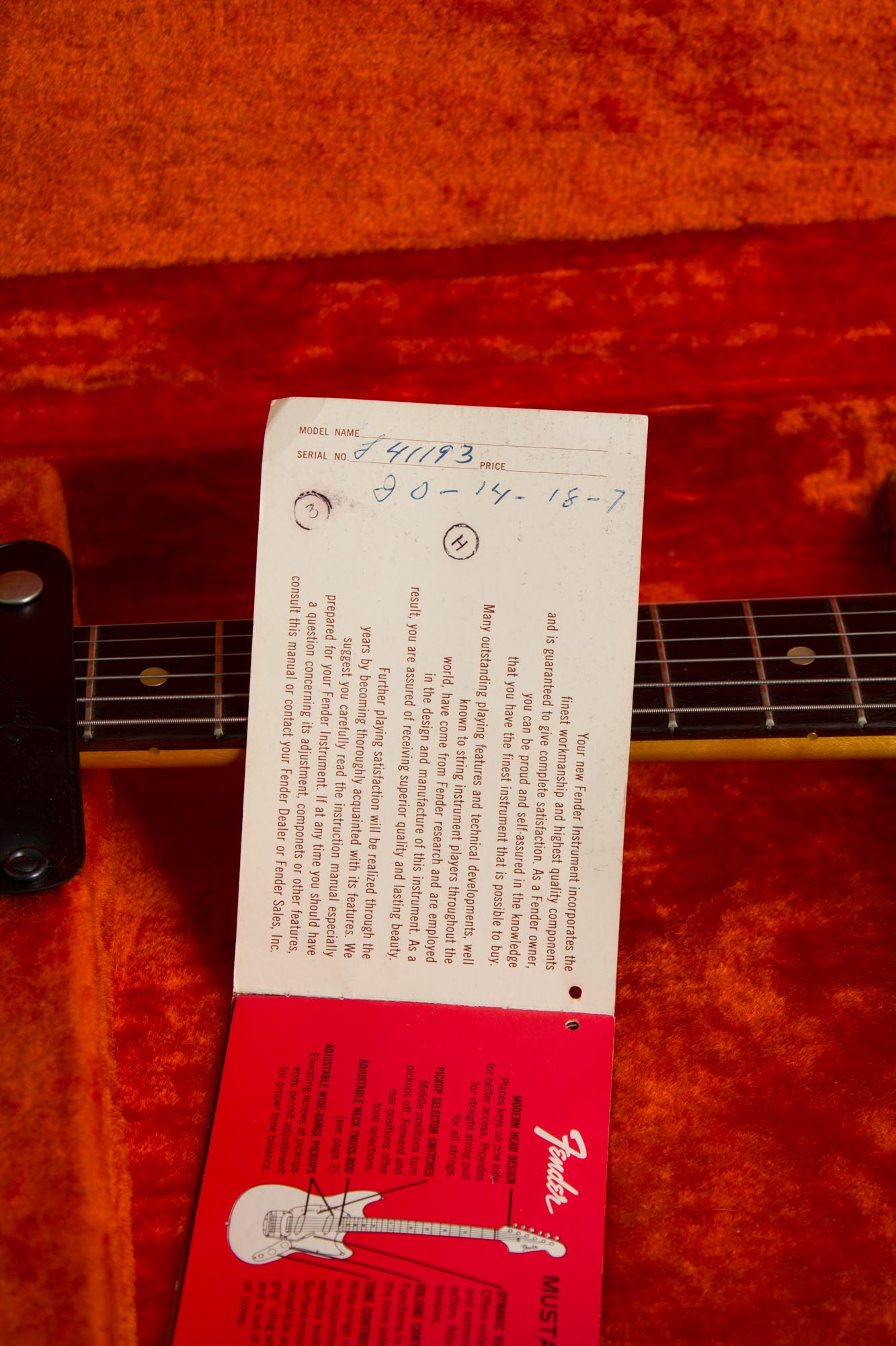 Fender Mustang Solid Body Electric Guitar (1965)