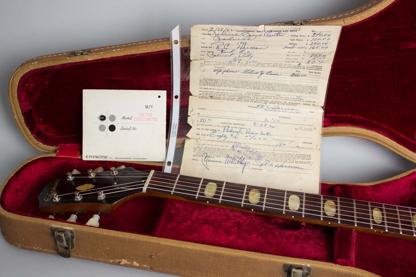 Epiphone Crestwood Custom Solid Body Electric Guitar (1962)