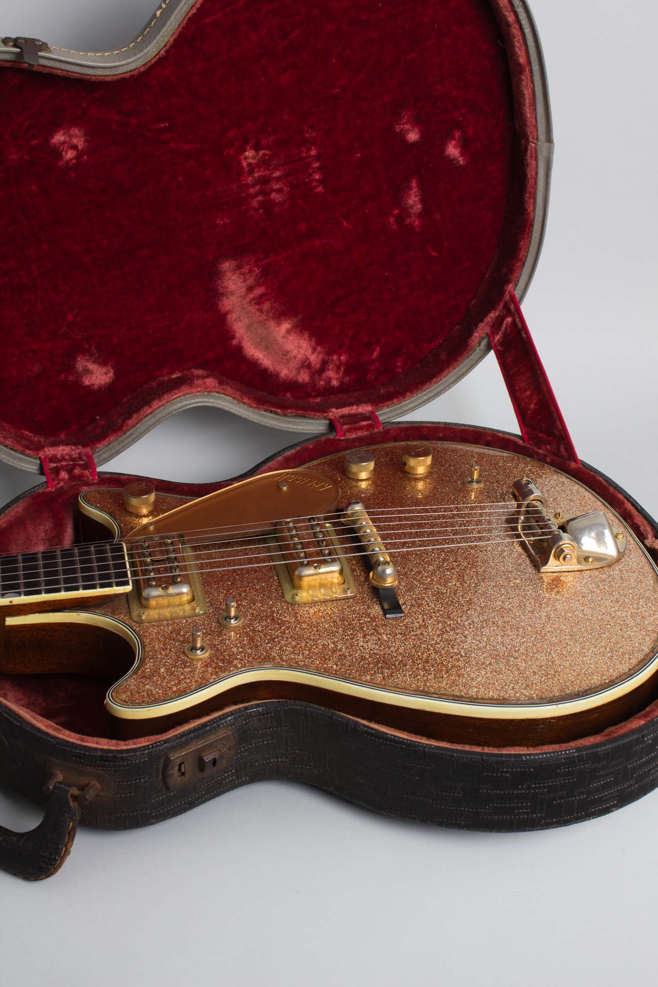 Gretsch PX-6129 Champagne Sparkle Jet Semi-Hollow Body Electric Guitar (1962)