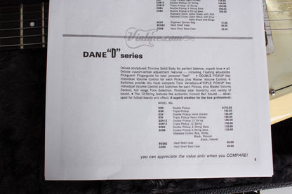 Danelectro Dane D3V Solid Body Electric Guitar (1967)