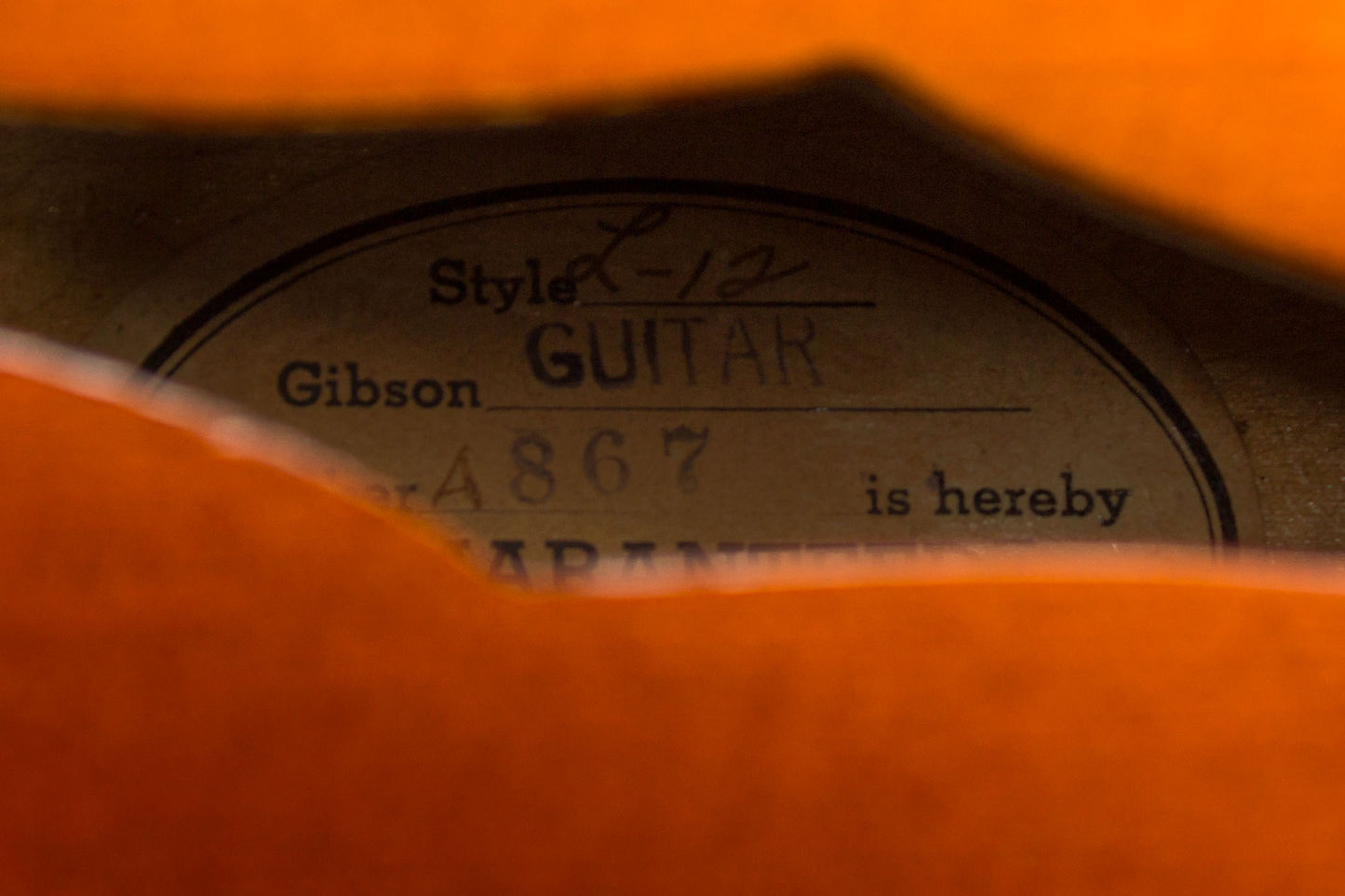 Gibson L-12 Arch Top Acoustic Guitar (1947)