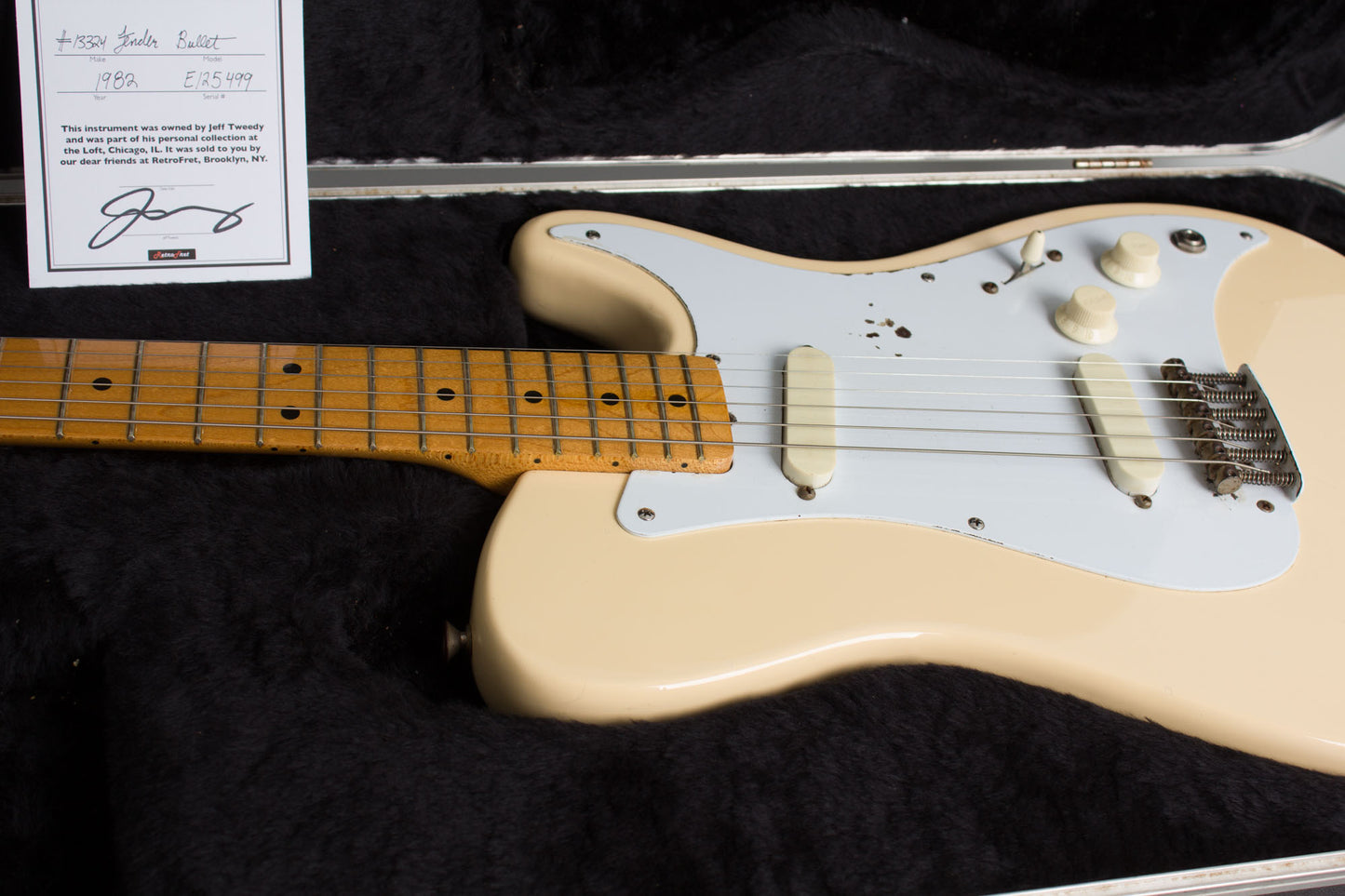 Fender Bullet 1 Owned by Jeff Tweedy of Wilco Solid Body Electric Guitar (1982)