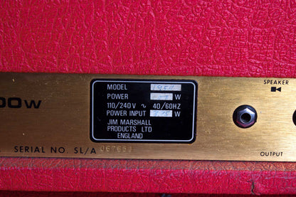 Marshall JMP Model 1959 Super Lead 100 Watt Mk II Tube Half Stack Amplifier (1977)