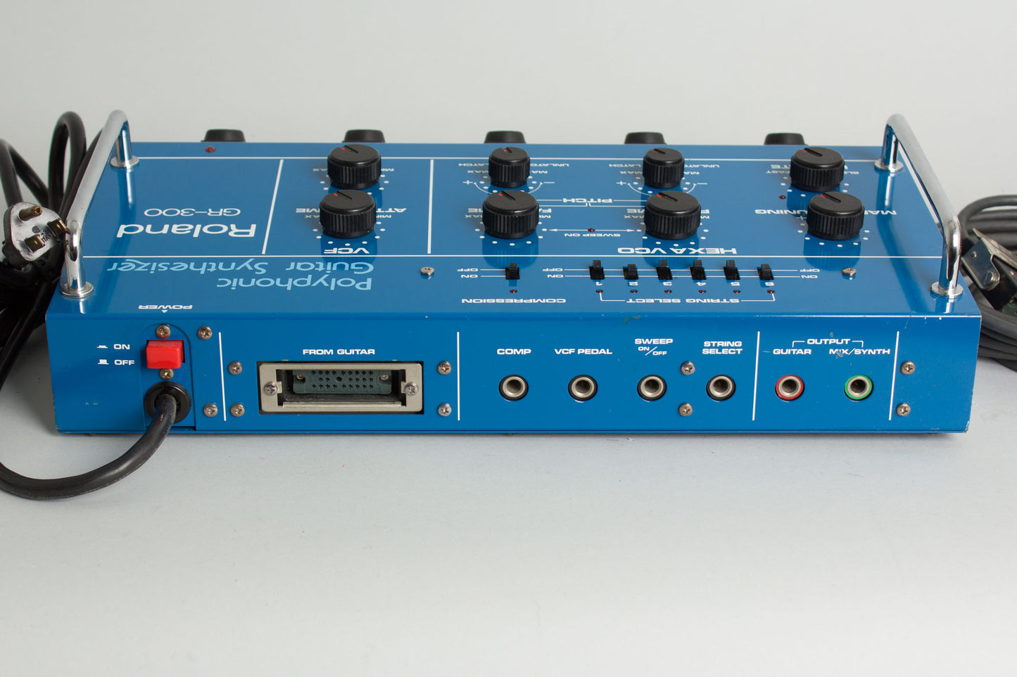 Roland GR-300 Polyphonic Guitar Synthesizer with G-808 Solid Body Electric Guitar (1983)