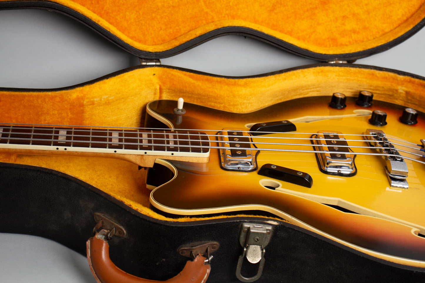 Fender Coronado Bass II Hollow Body Electric Bass Guitar (1967)
