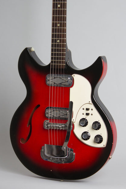 Harmony Silvertone Model 1453 Thinline Hollow Body Electric Guitar (1968)