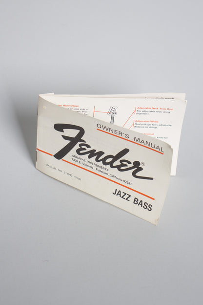 Fender Jazz Bass Solid Body Electric Bass Guitar (1972)