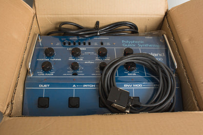 Roland GR-300 Polyphonic Guitar Synthesizer with G-303 Solid Body Electric Guitar (1984)