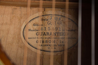 Gibson J-185 Flat Top Acoustic Guitar (1953)