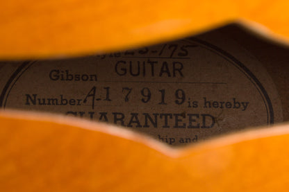Gibson ES-175N Arch Top Hollow Body Electric Guitar (1954)