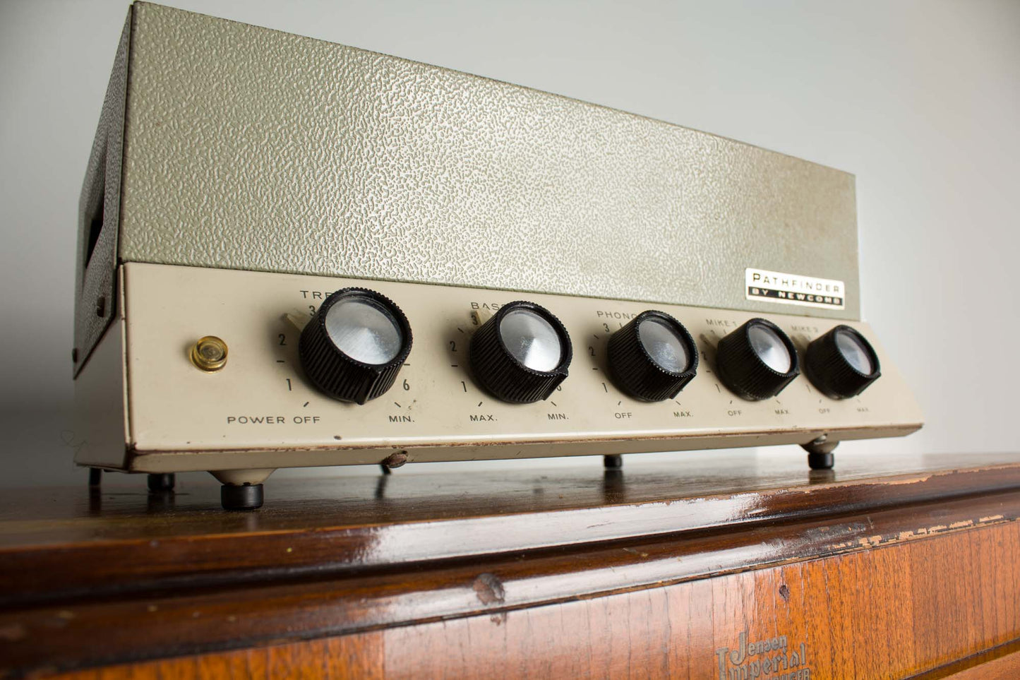 Newcomb Pathfinder Model E-20 w/ Jensen Imperial Reproducer CA-12 Speaker Owned and Used by Tom Verlaine Head and Cabinet Amplifier (1940s/1965)